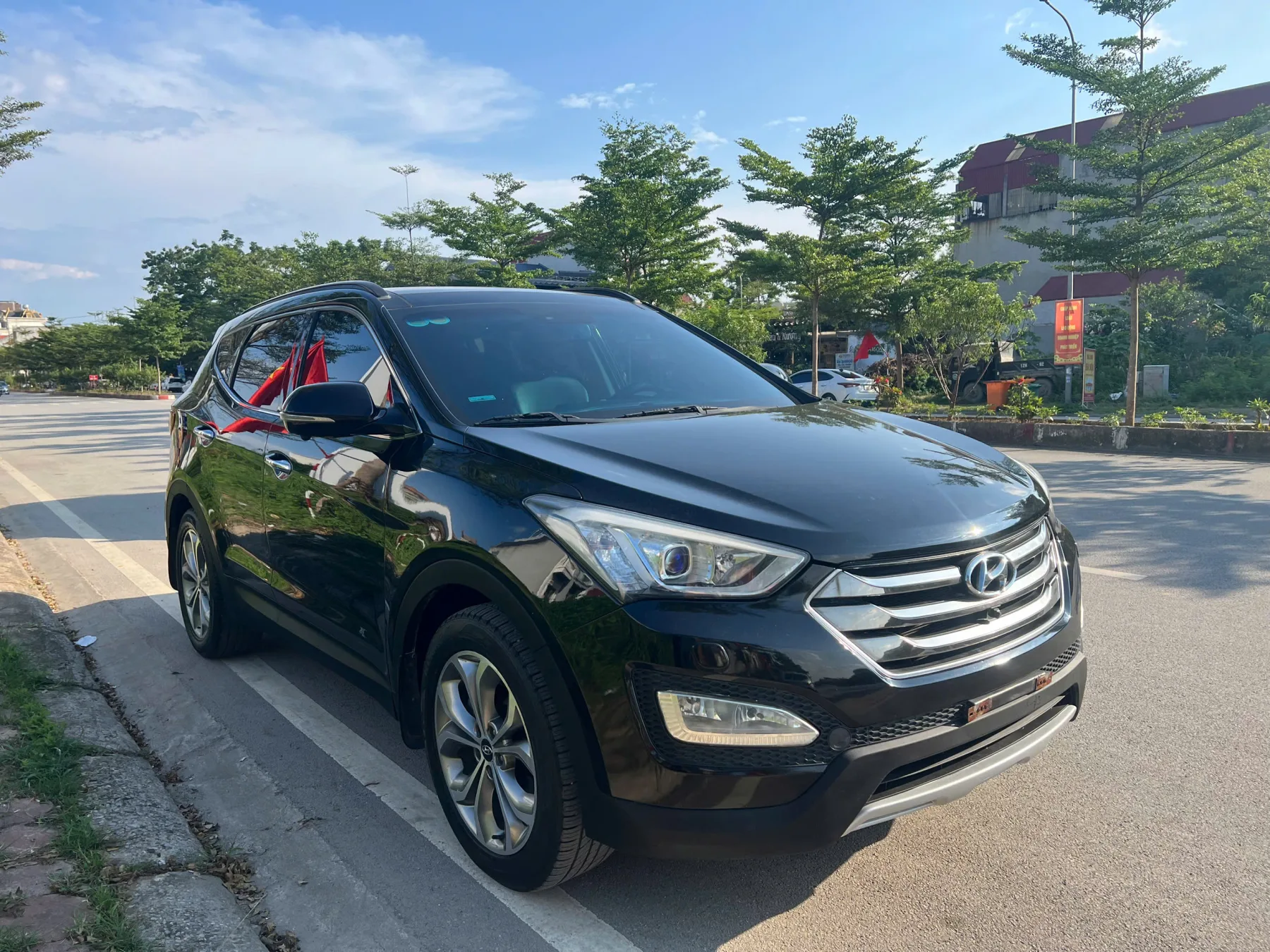 Hyundai Santa Fe 2015 · Máy dầu 2 cầu tình trạng xe và máy học hoàn hảo